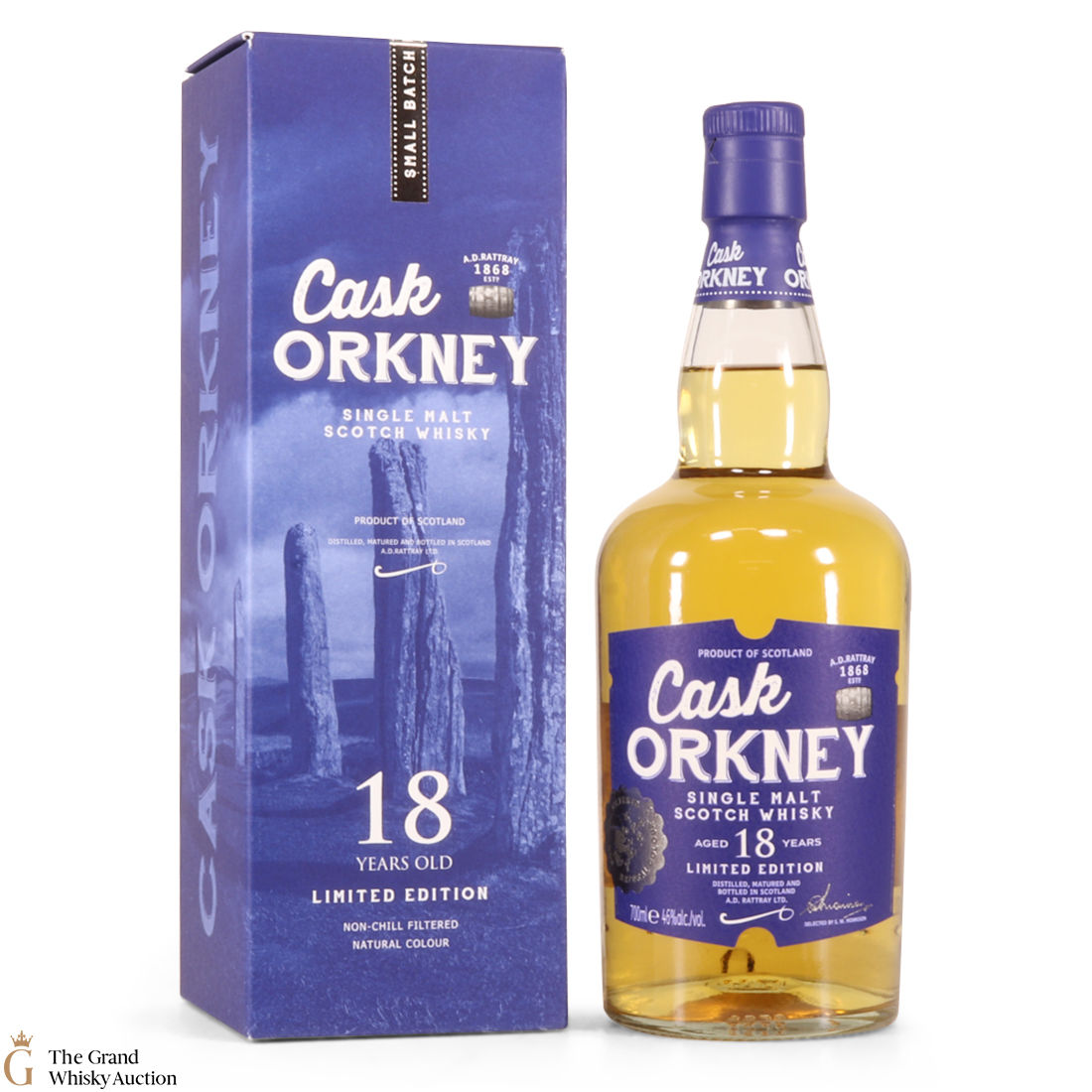 Cask Orkney - 18 Year Old Single Malt - A.D. Rattray 