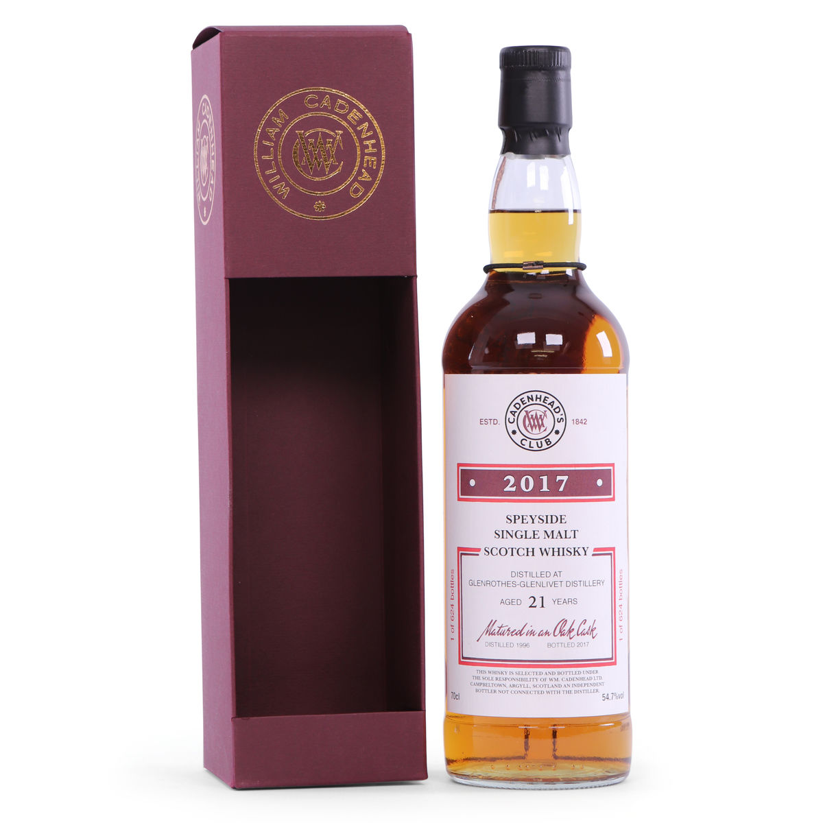 Glenrothes-Glenlivet - 21 Year Old 1996 - Cadenhead's Club