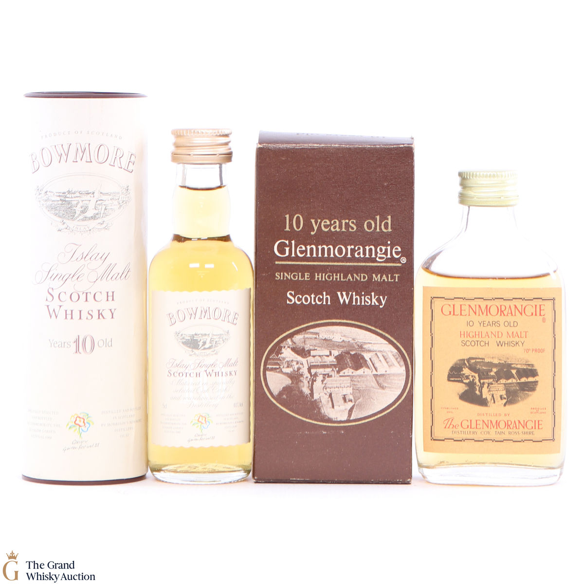 Glenmorangie - 10 Year Old - Mini & Bowmore - 10 Year Old - 5cl