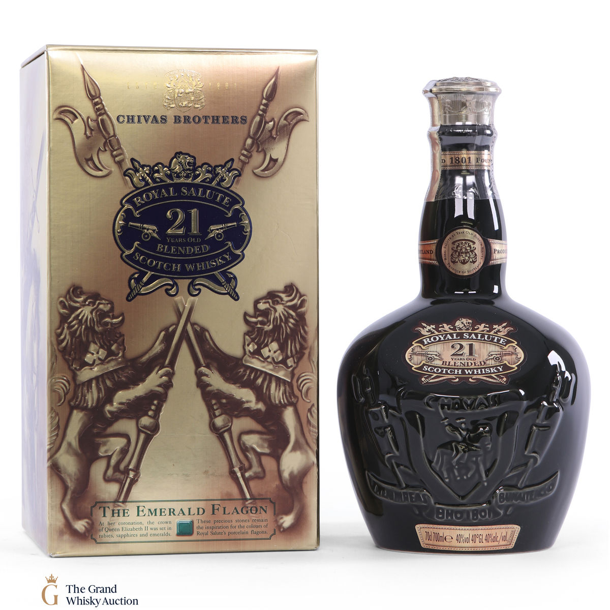 Chivas - Royal Salute - 21 Year Old - Emerald Flagon