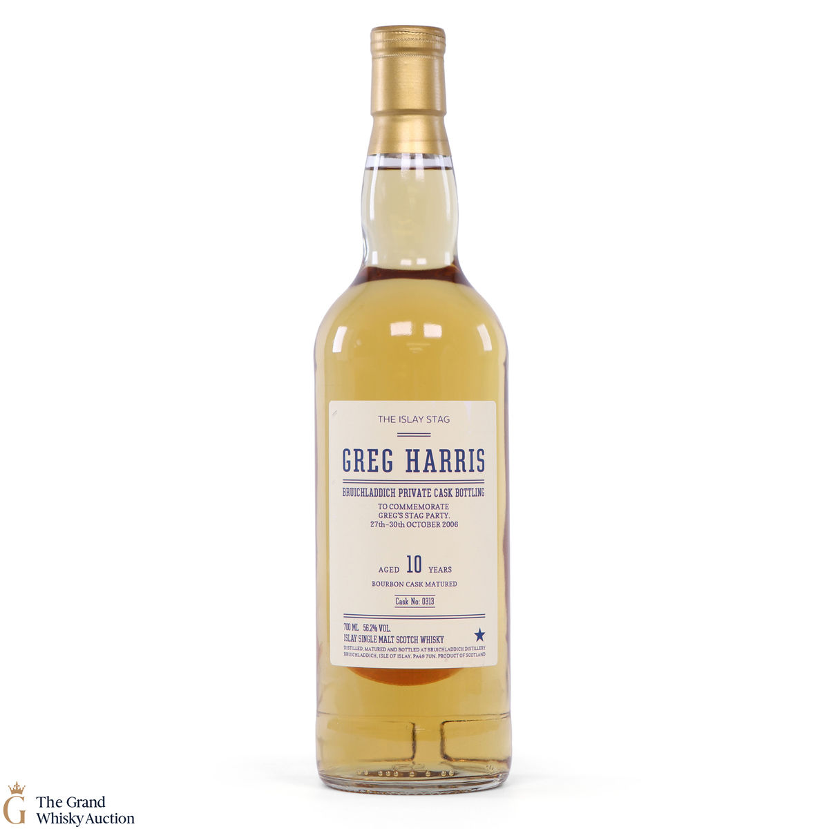 Bruichladdich - 10 Year Old Cask #0313 Greg Harris Stag