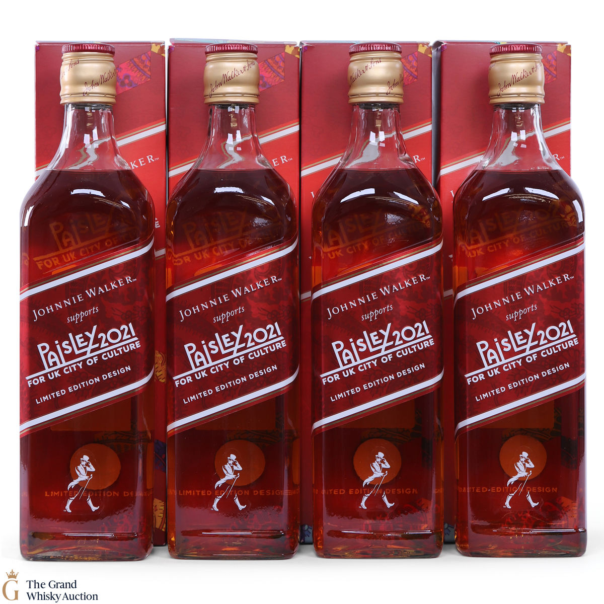 Johnnie Walker - Red Label Limited Edition Paisley 2021 UK City of Culture x 4