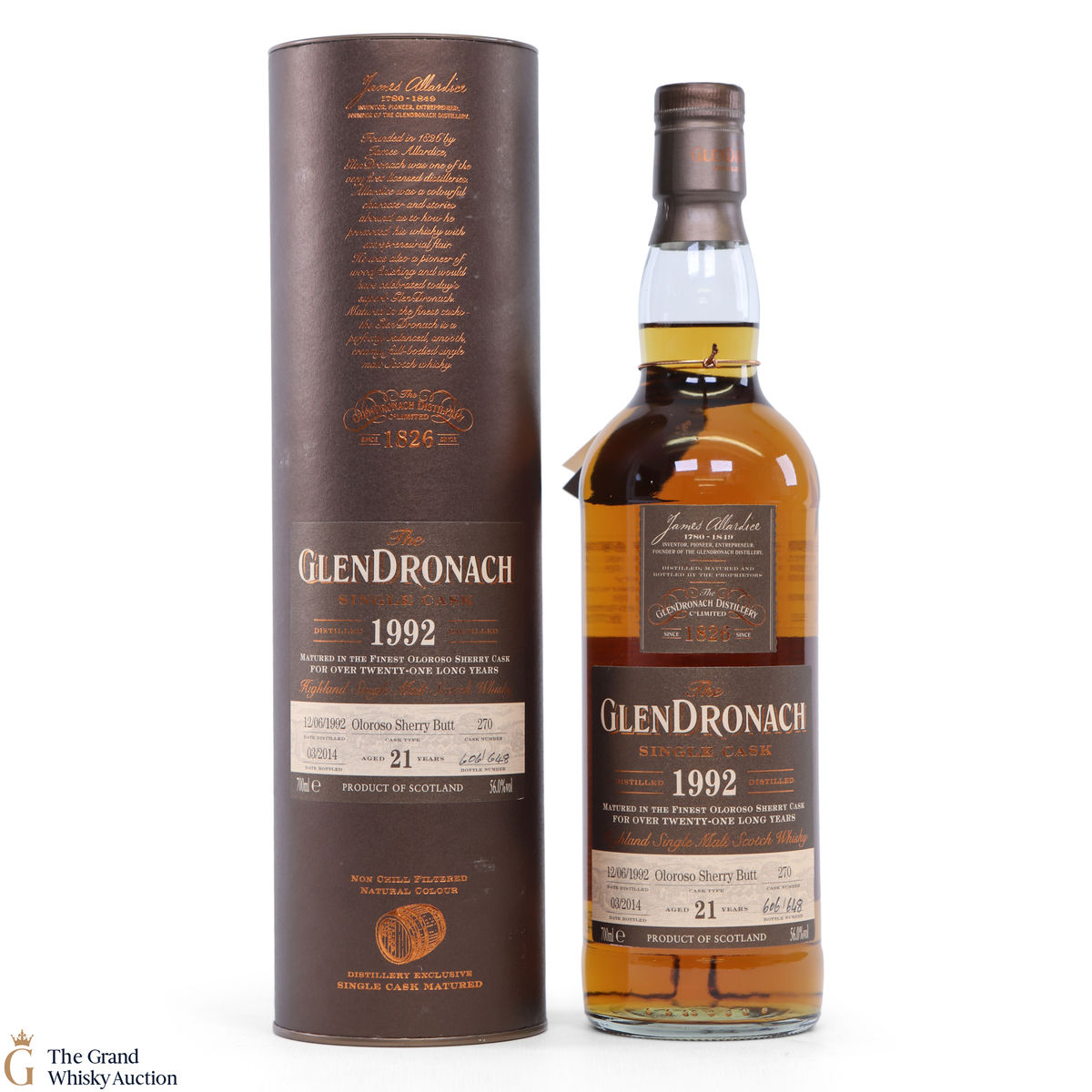 Glendronach - 21 Year Old - 1992 Single Oloroso Cask #270