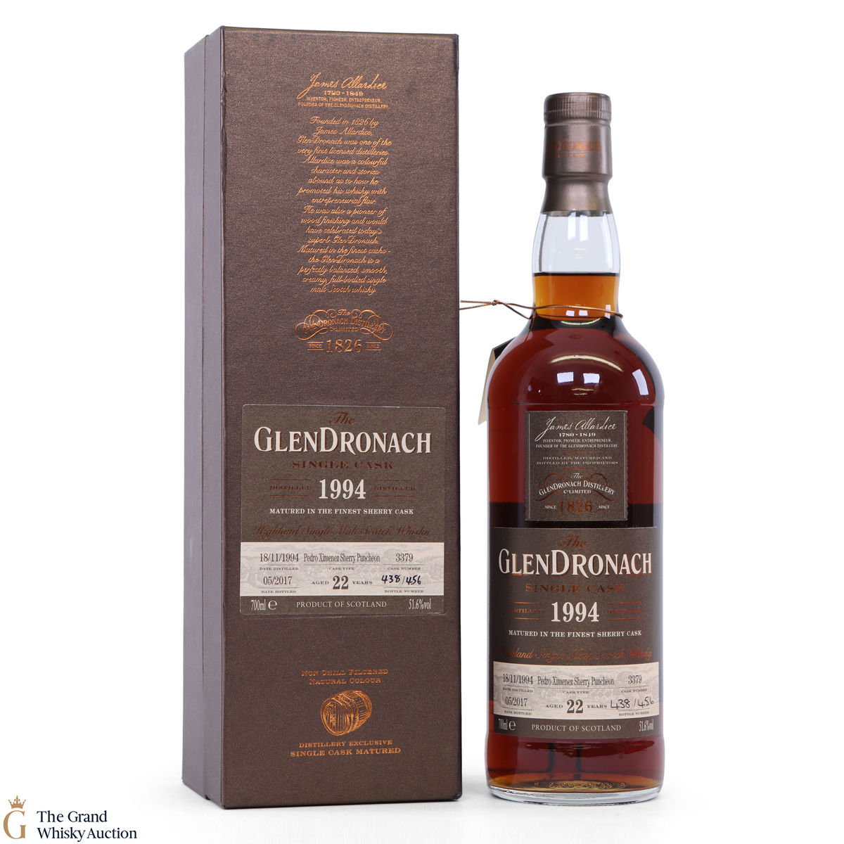 GlenDronach - 22 Year Old - 1994 Single PX Cask #3379