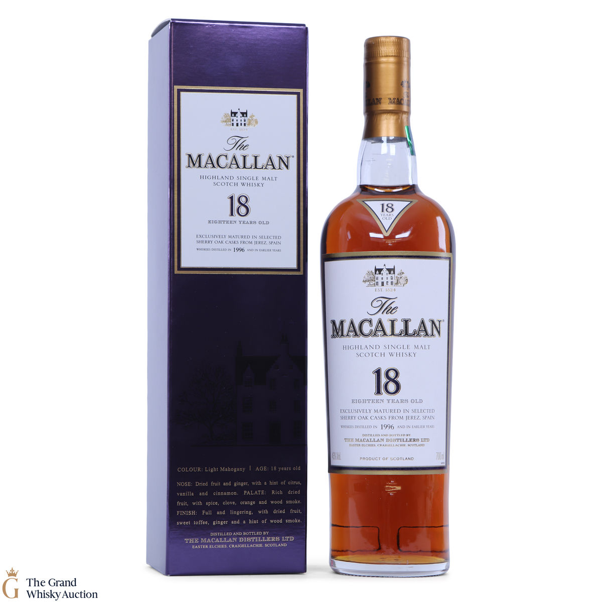 Macallan - 18 Year Old Sherry Oak (1996)