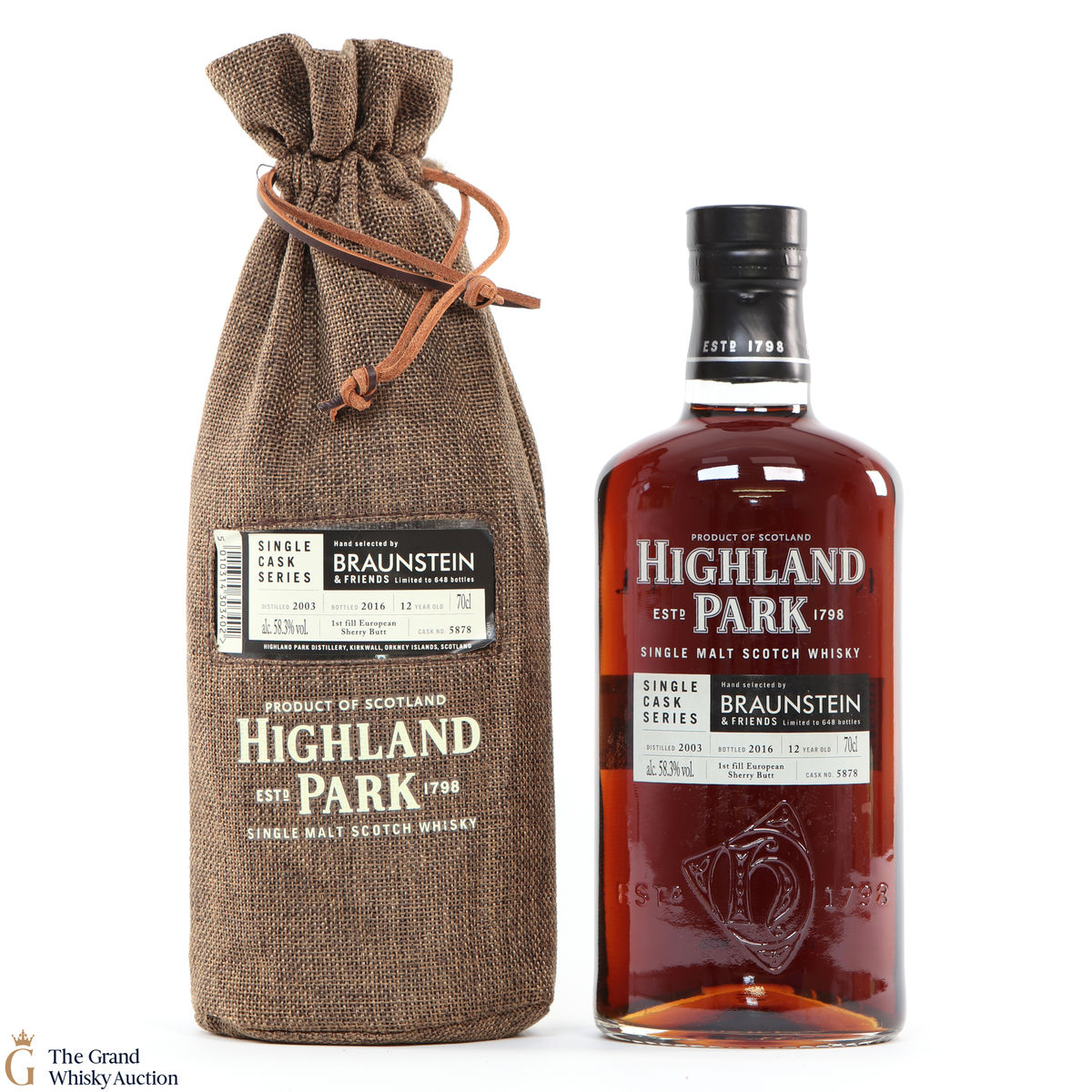 Highland Park - 12 Year Old 2003 Single Cask  #5878 Braunstein & Friends