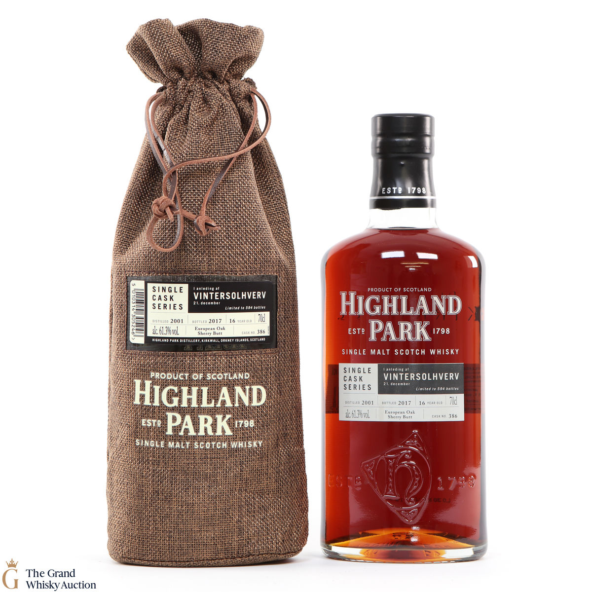 Highland Park - 16 Year Old 2001 Single Cask #386 Vintersolhverv