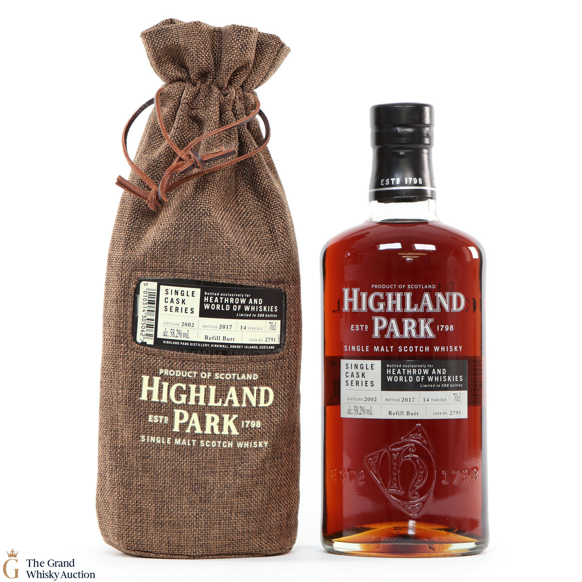 Highland Park - 14 Year Old - Single Cask #2791 - Heathrow and World of Whiskies