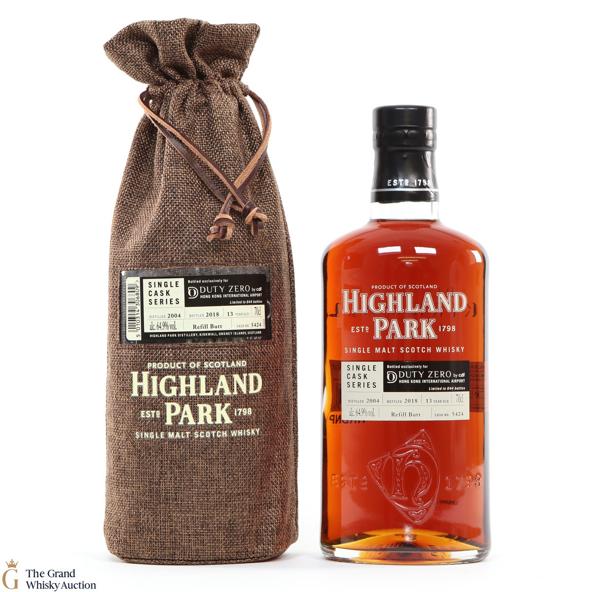 Highland Park - 13 Year Old cask #5424 Duty Zero Hong Kong