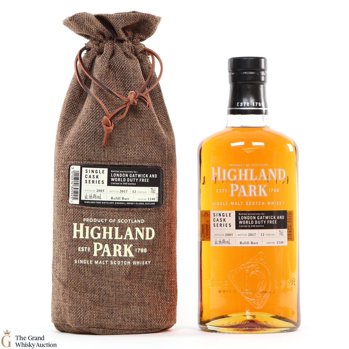 Highland Park - 12 Year Old - Single Cask Series - London Gatwick and World Duty Free