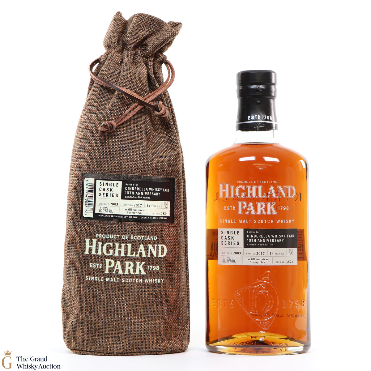 Highland Park - 14 Year Old - Single Cask #3824 - Cinderella Whisky Fair 10th Anniversary