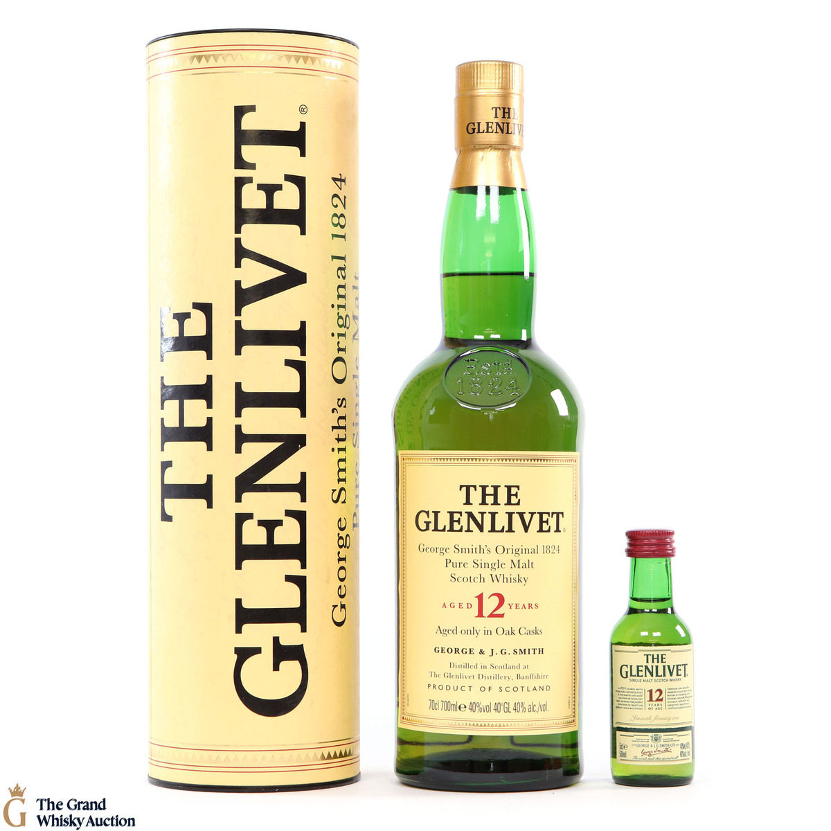 Glenlivet - 12 Year Old - 70cl + 5cl Mini