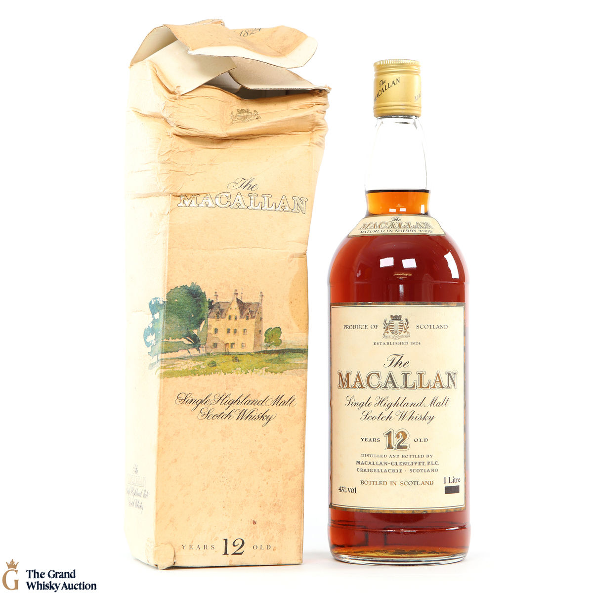 Macallan - 12 Year Old (1980s)  - 1L