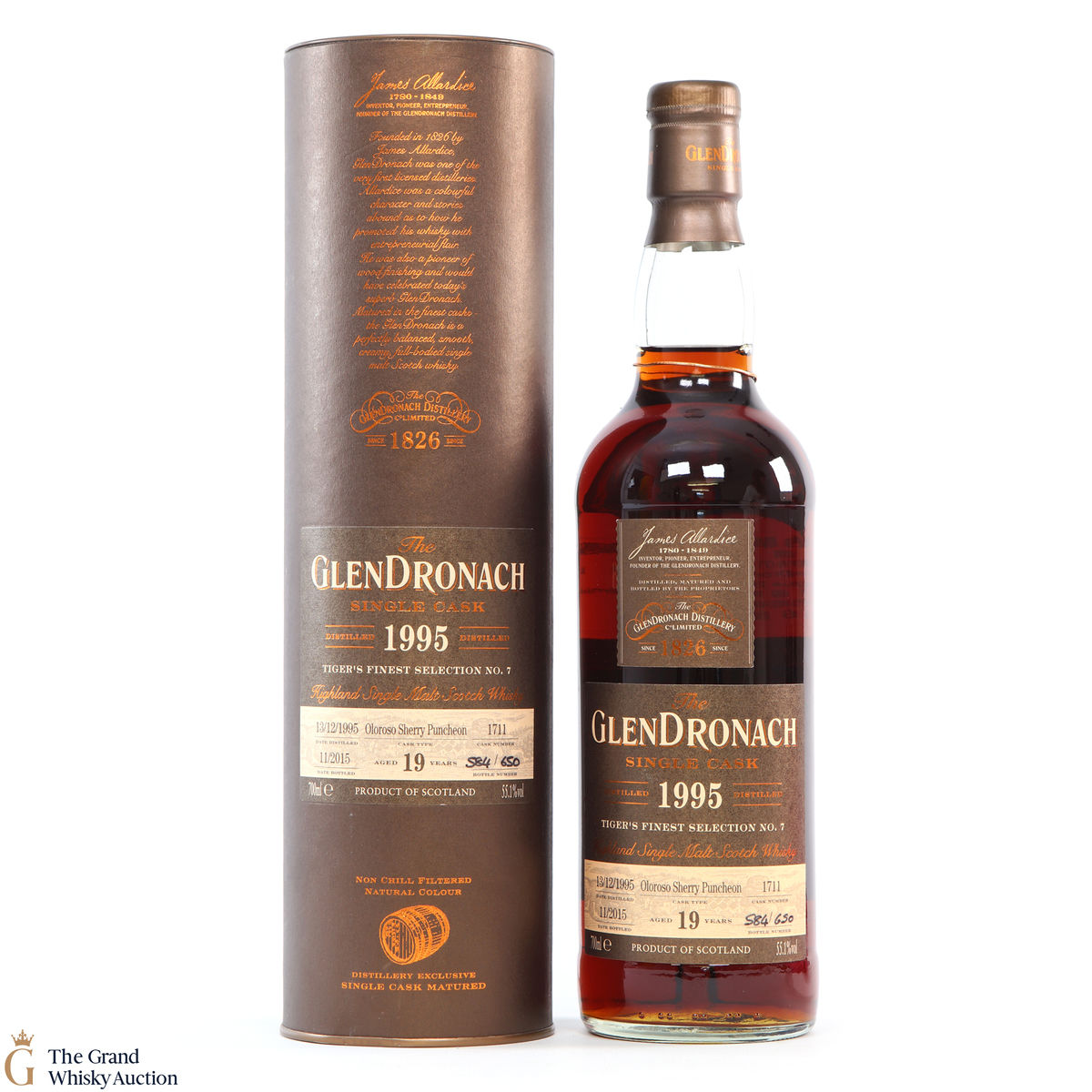 Glendronach - 19 Years Old - 1995 Single Cask #1711
