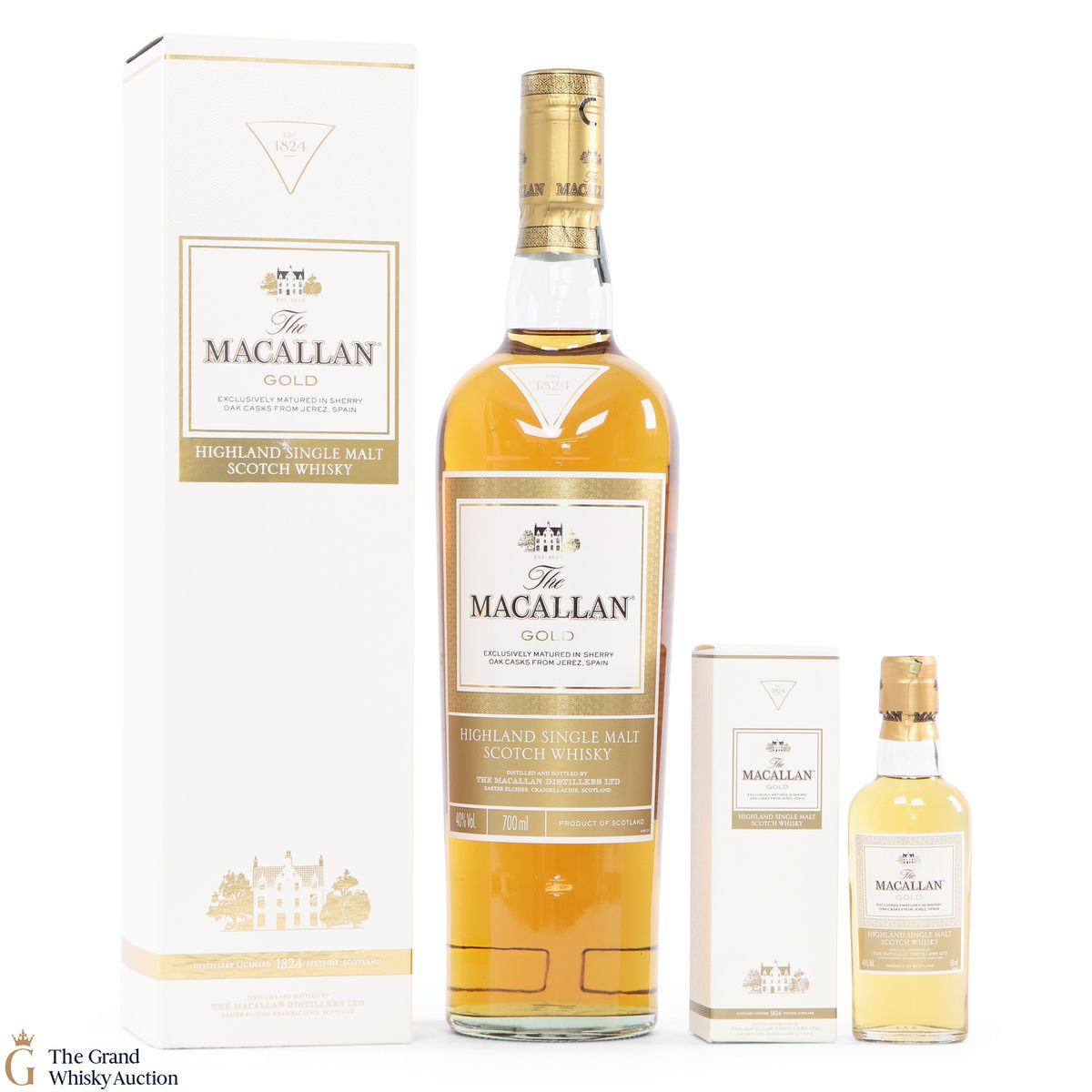 Macallan - The 1824 Series - Gold (1x70cl & 1x5cl)