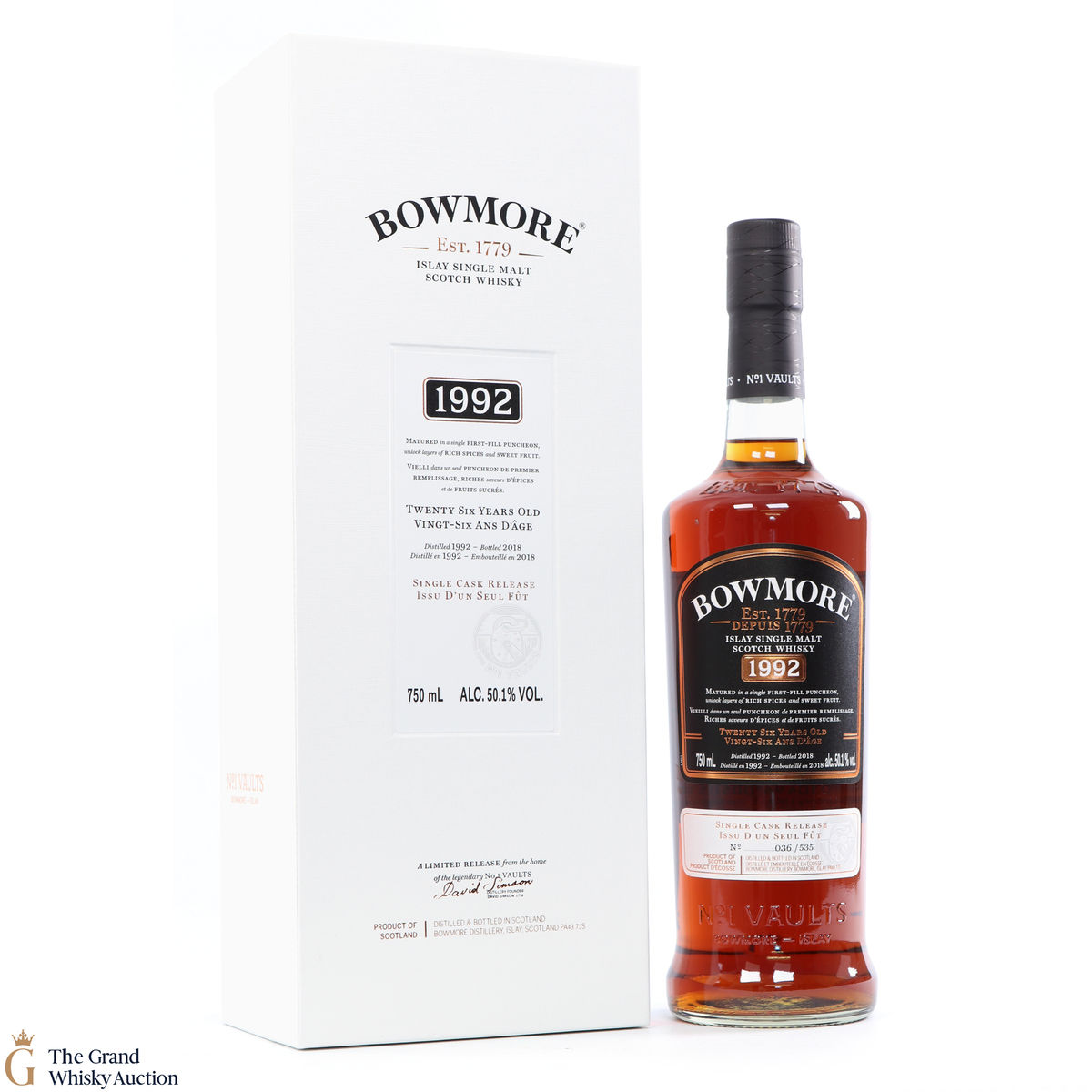 Bowmore - 26 Year Old 1992 Single Cask 75cl Canadian Exclusive