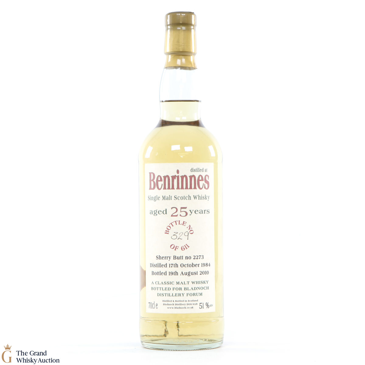 Benrinnes - 25 Year Old - Sherry Butt #2273 (Bladnoch Forum) 