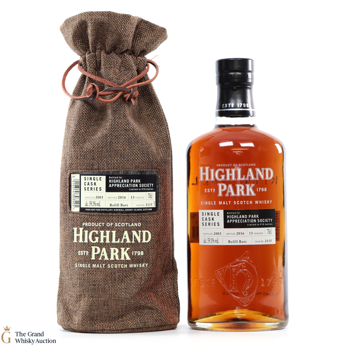 Highland Park - 13 Year Old - Single Cask #2115 - Highland Park Appreciation Society