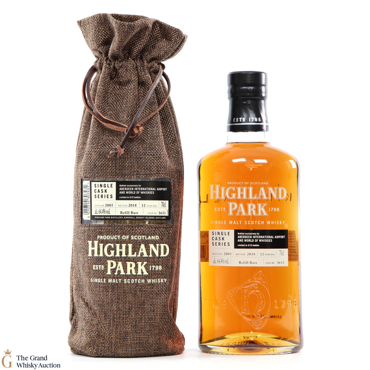 Highland Park - 12 Years Old - Single Cask Series Aberdeen Airport #3631