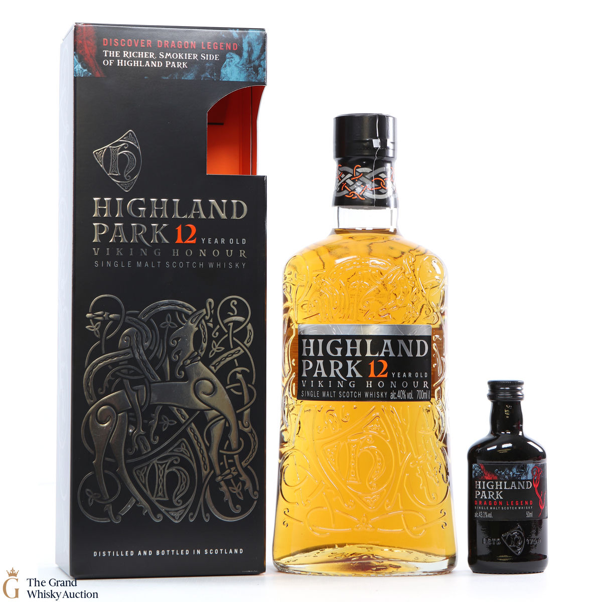 Highland Park - 12 Year Old - Viking Honour + Dragon Legend 5cl