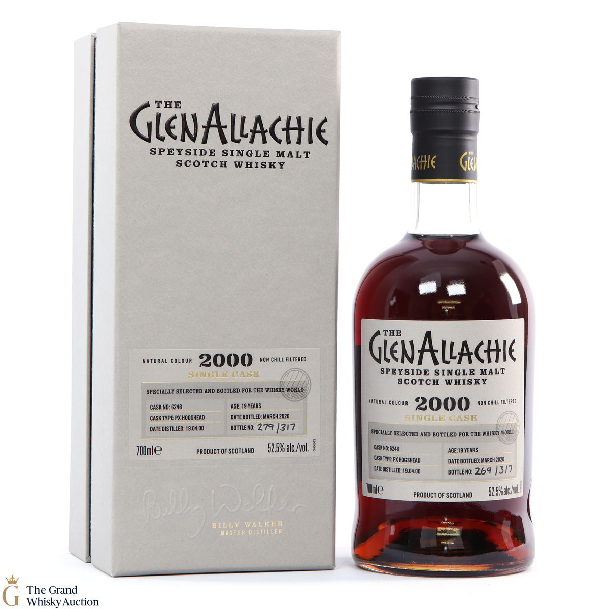 GlenAllachie - 19 Year Old 2000 PX Hogshead #6248