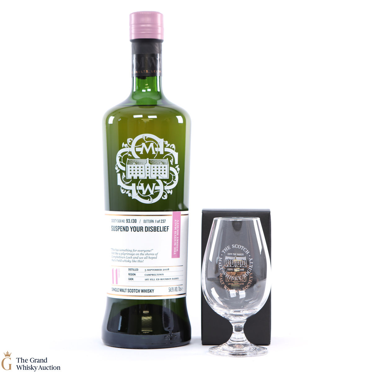 Glen Scotia - 8 Year Old SMWS 93.138 Suspend Your Disbelief + Glass