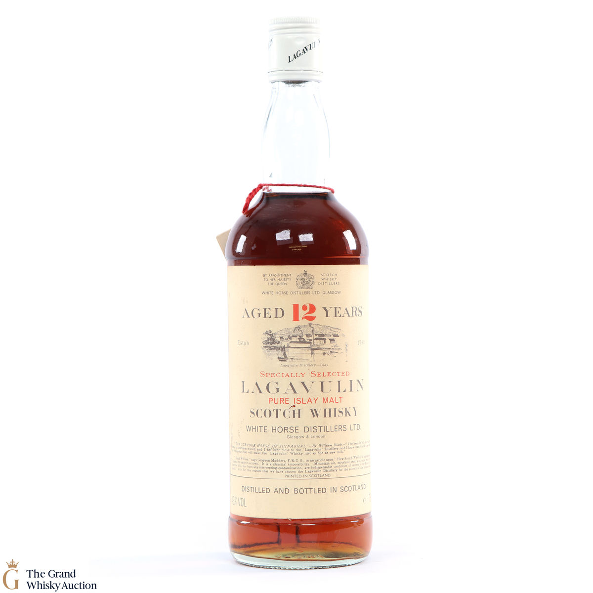 Lagavulin - 12 Year Old - White Horse 1980s