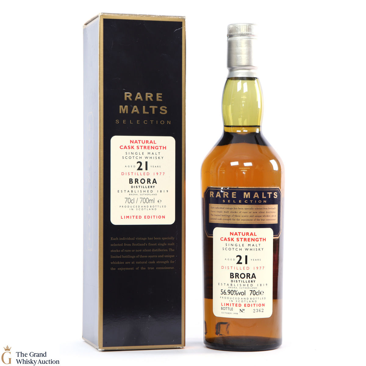 Brora - 21 Year Old - 1977 Rare Malts 56.90%