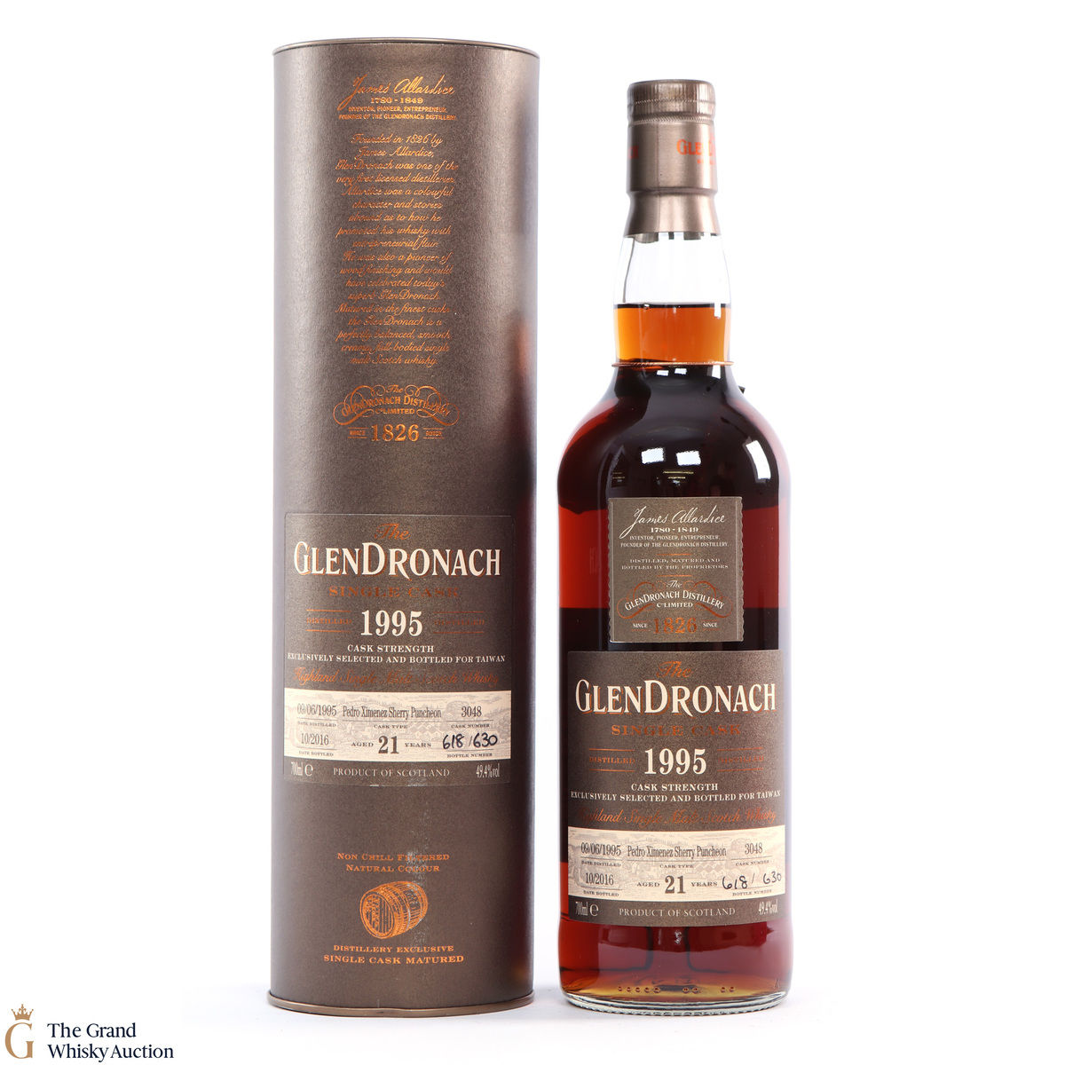 Glendronach - 21 Years Old - 1995 Single Cask #3048 Taiwan Exclusive