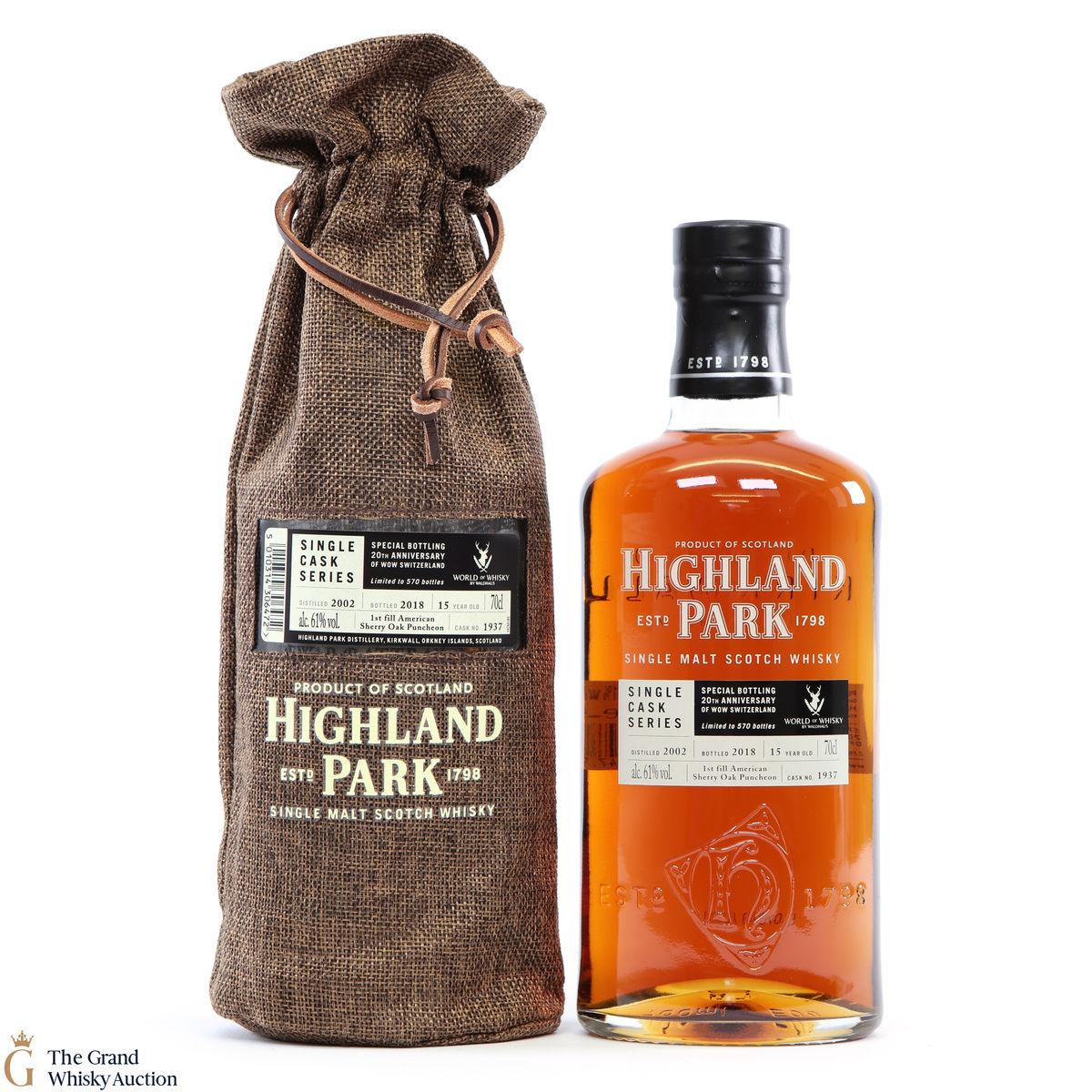 Highland Park - 2002 15 Year Old - Single Cask #1937 / WoW Switzerland 20th