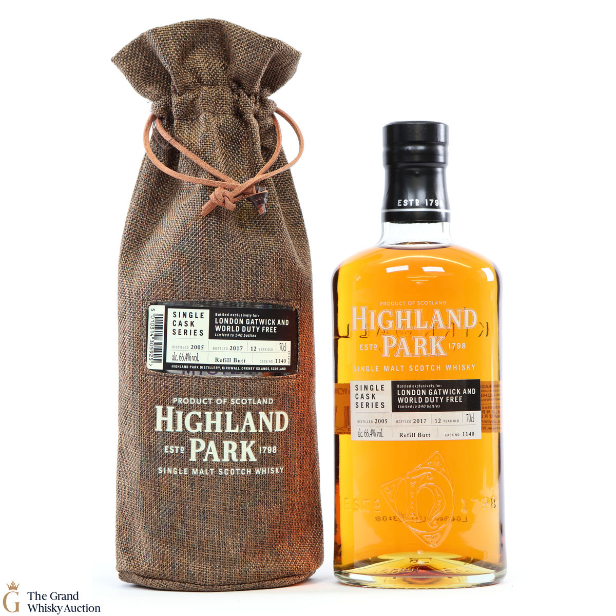 Highland Park - 12 Year Old - Single Cask Series - London Gatwick and World Duty Free