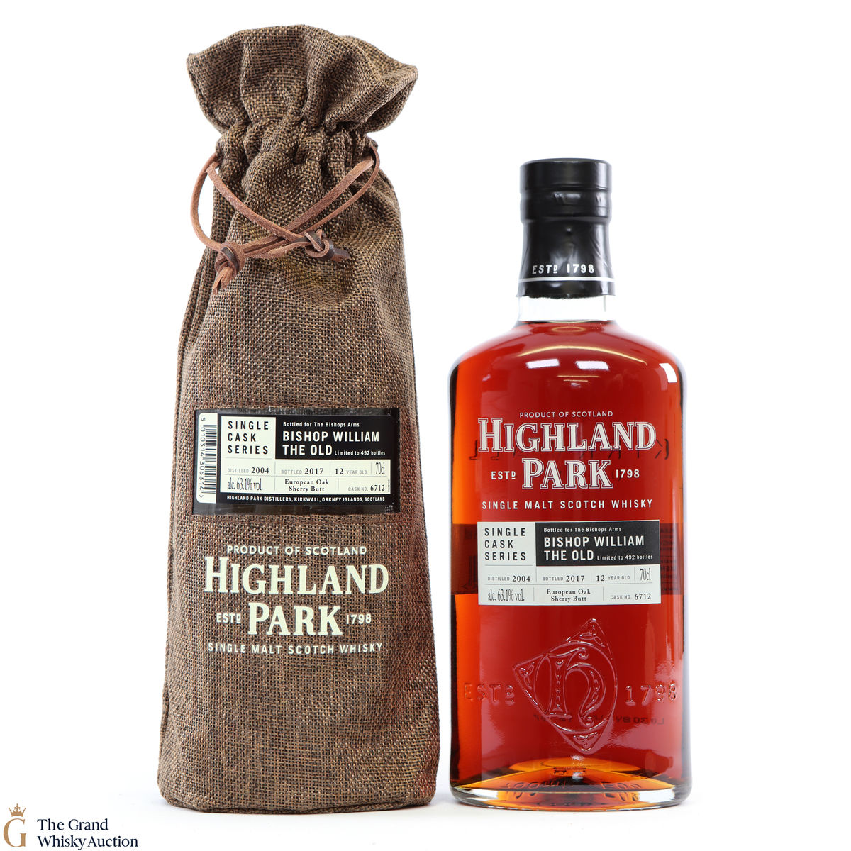 Highland Park - 12 Year Old - Single Cask #6712 - The bishop Arms