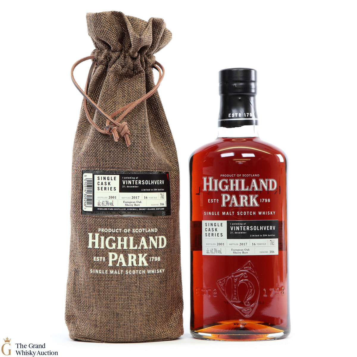 Highland Park - 16 Year Old 2001 Single Cask #386 Vintersolhverv