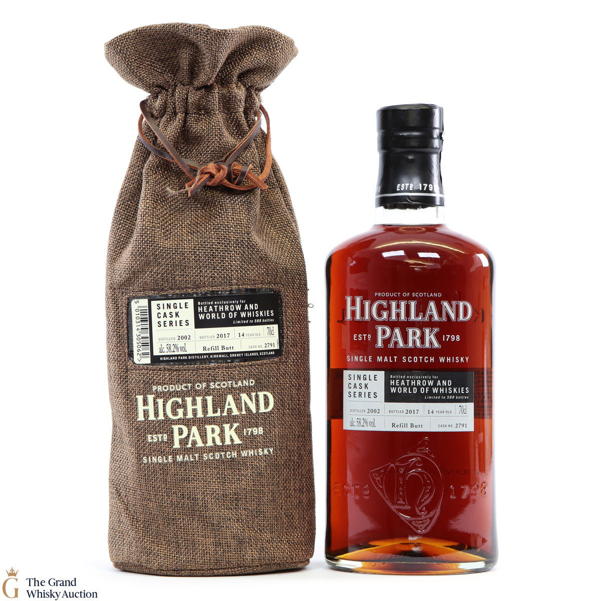 Highland Park - 14 Year Old - Single Cask #2791 - Heathrow and World of Whiskies