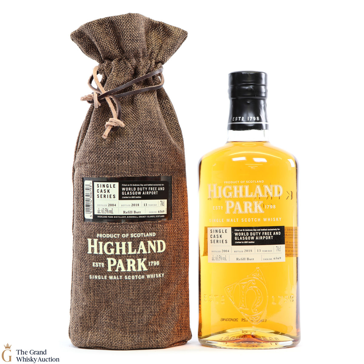 Highland Park - 13 Year Old - Single Cask #6569 -  World Duty Free & Glasgow Airport