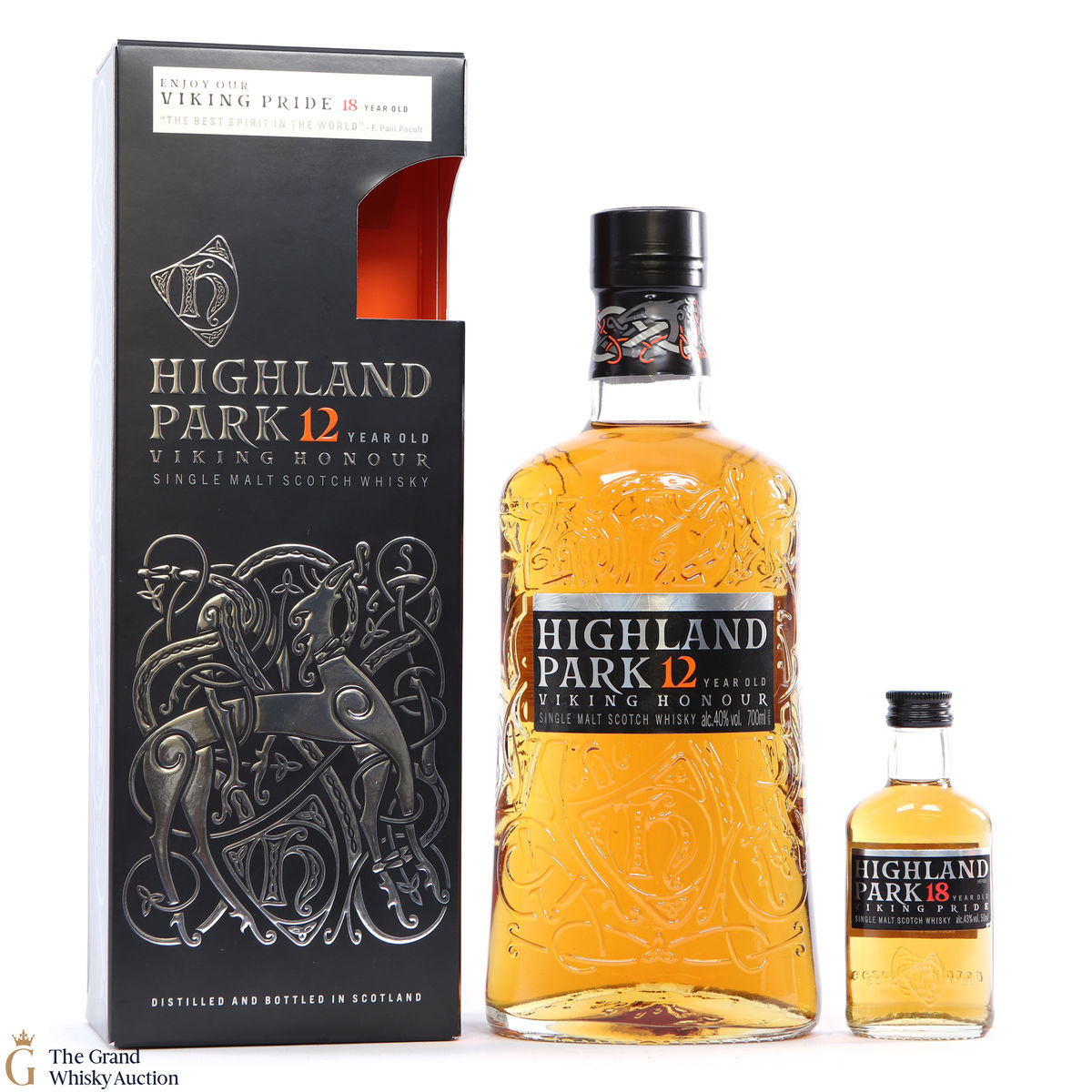 Highland Park - 12 Year Old - Viking Honour + 18 Year Old 5cl