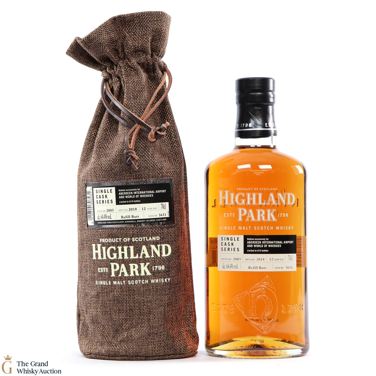 Highland Park - 12 Years Old - Single Cask Series Aberdeen Airport #3631
