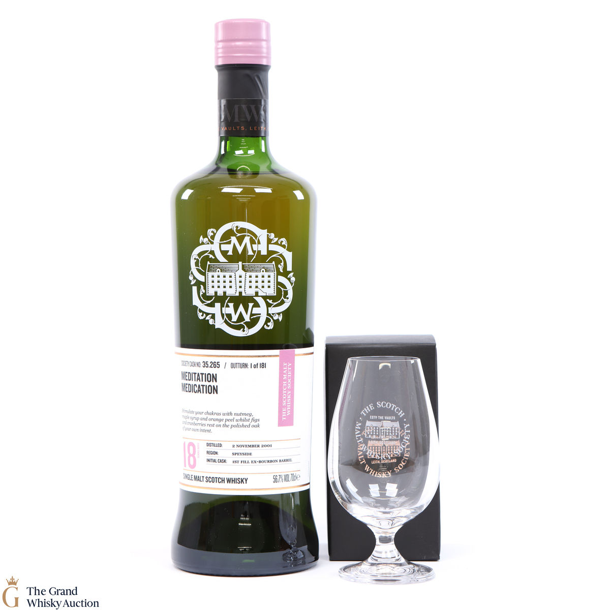 Glen Moray - 18 Year Old SMWS 35.265 Meditiation Medication + Glass