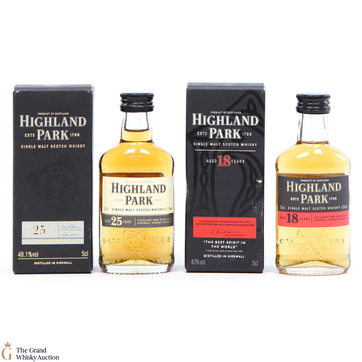 Highland Park - 25 Year Old 5cl & 18 Year Old 5cl