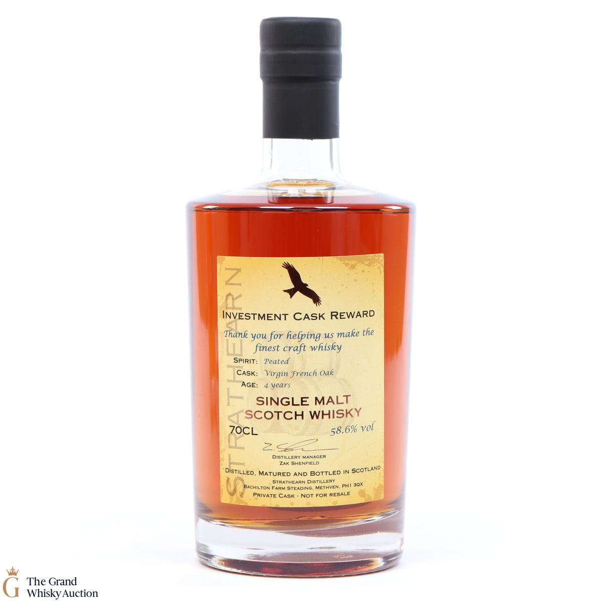 Strathearn Distillery - 4 Year Old - Investment Cask Reward