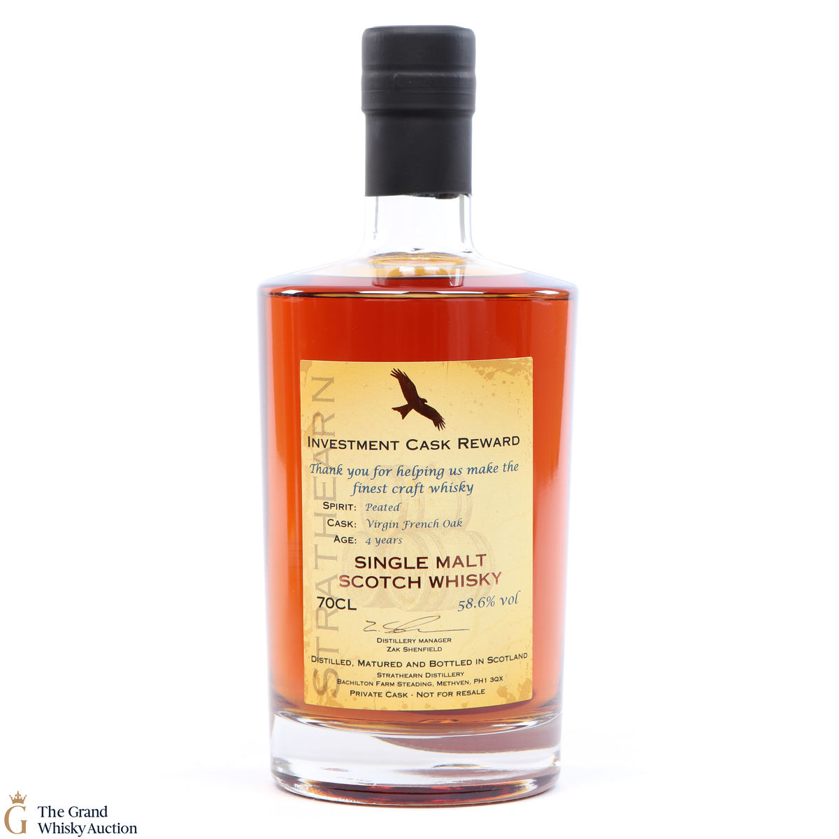 Strathearn Distillery - 4 Year Old - Investment Cask Reward