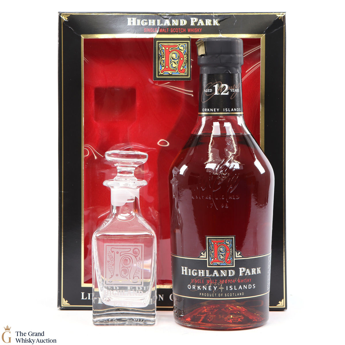 Highland Park - 12 Year Old (1990s) Decanter Gift Set