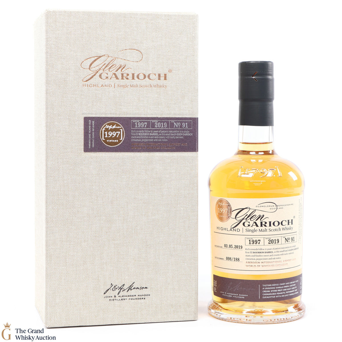 Glen Garioch - 21 Year Old - 1997 Single Cask Release - Aberdeen Airpot & World of Whiskies Exclusive