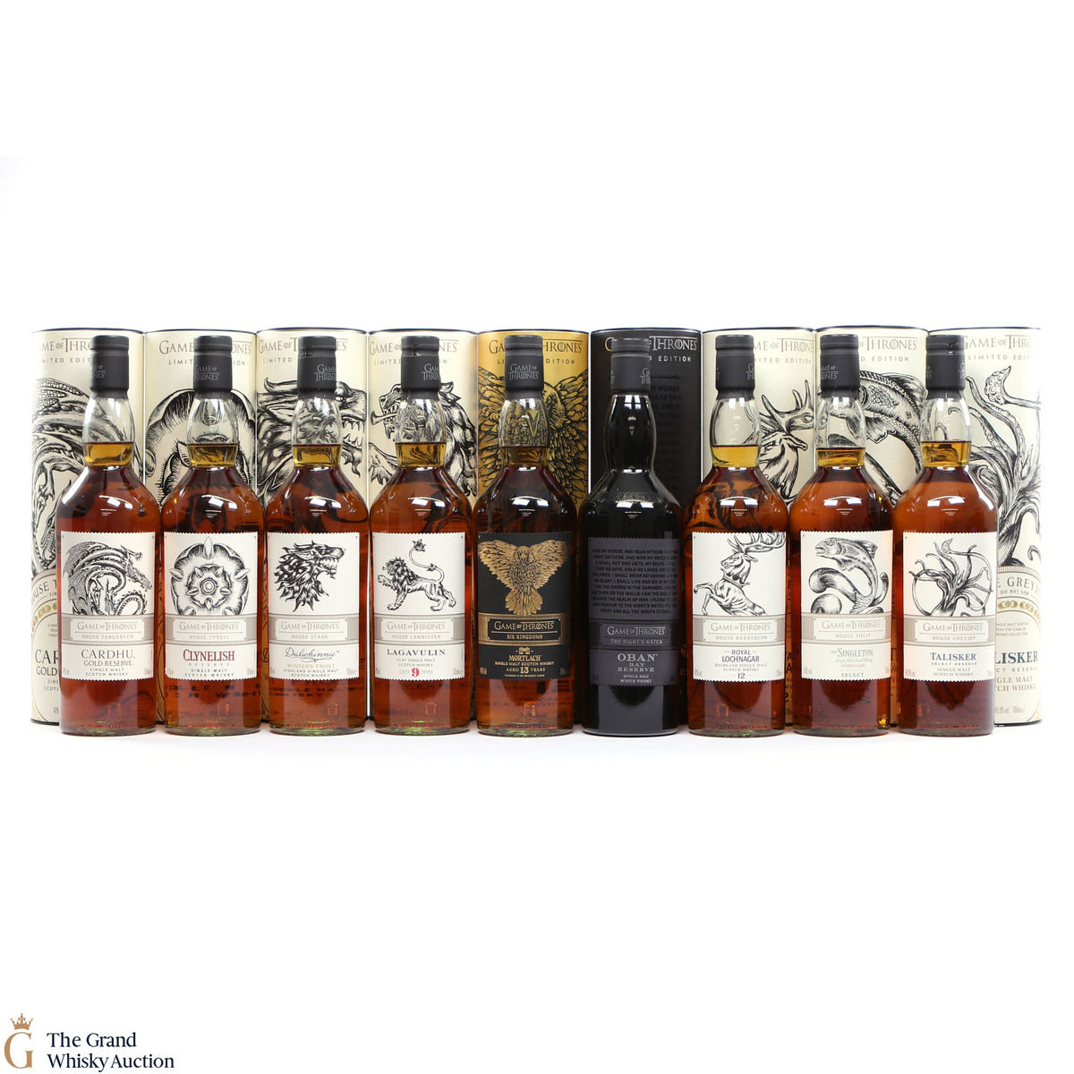 Game of Thrones - Limited Editions - 9 x 70cl (with Mortlach)