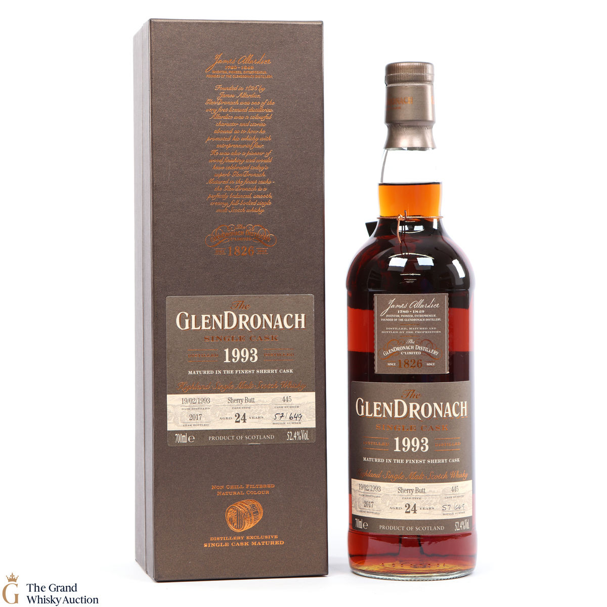 Glendronach - 24 Year Old - 1993 Single Cask #445