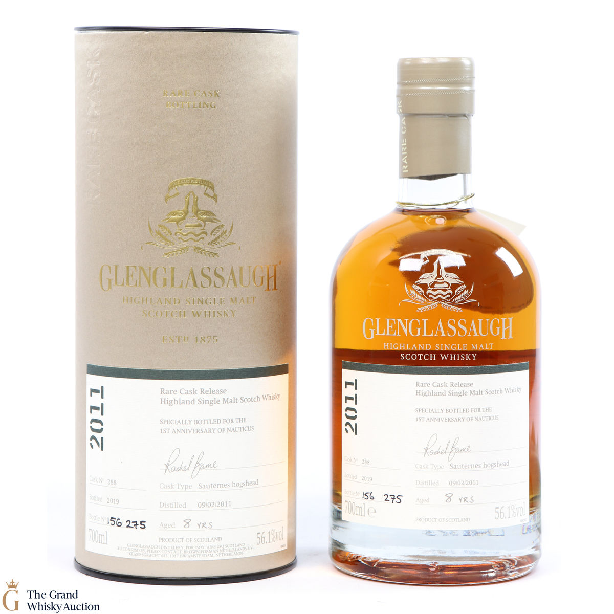 Glenglassaugh - 8 Year Old - 2011 Rare Cask Release Nauticus 1st Anniversary