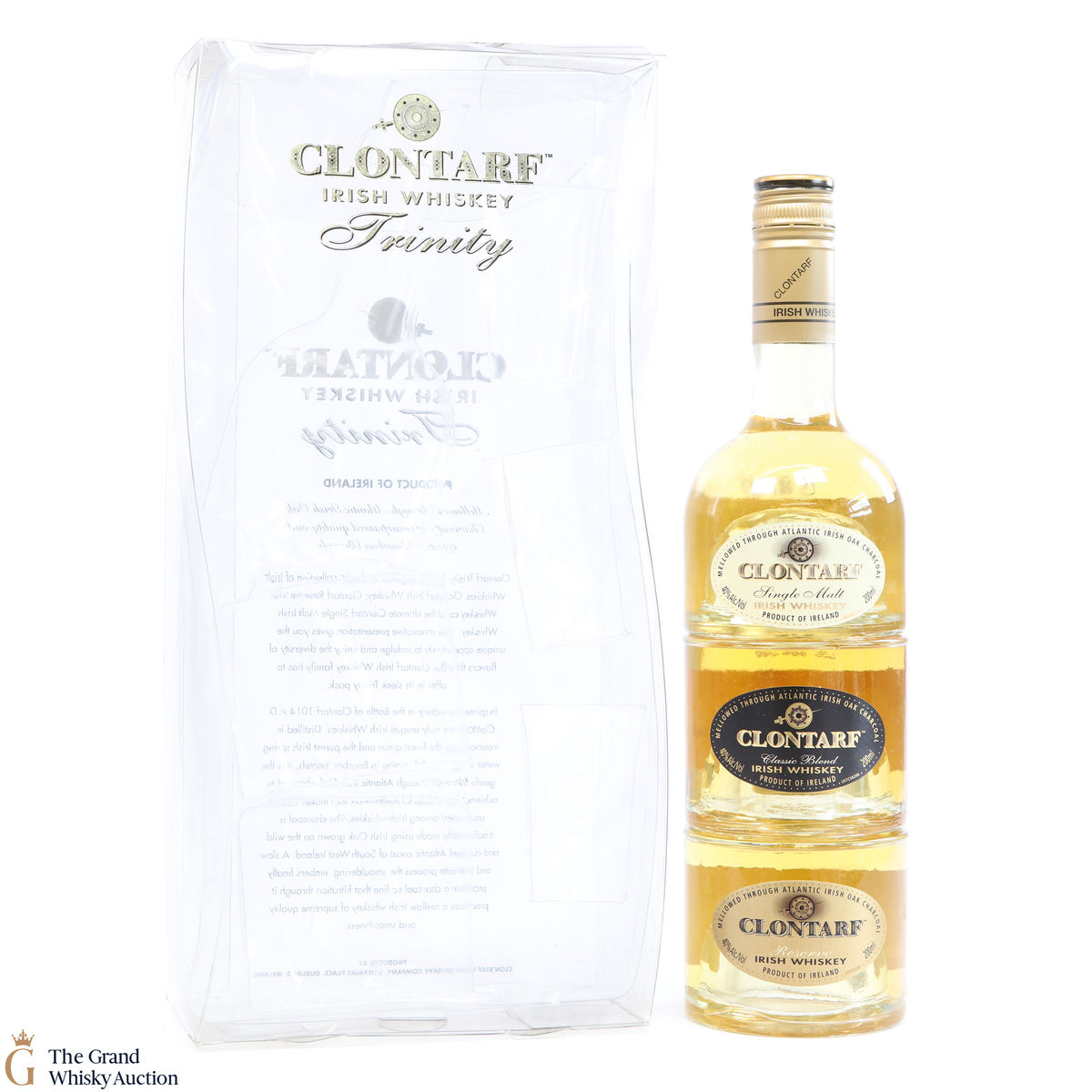 Clontarf - Trinity - Irish Whiskey (3 x 20cl) & Glasses
