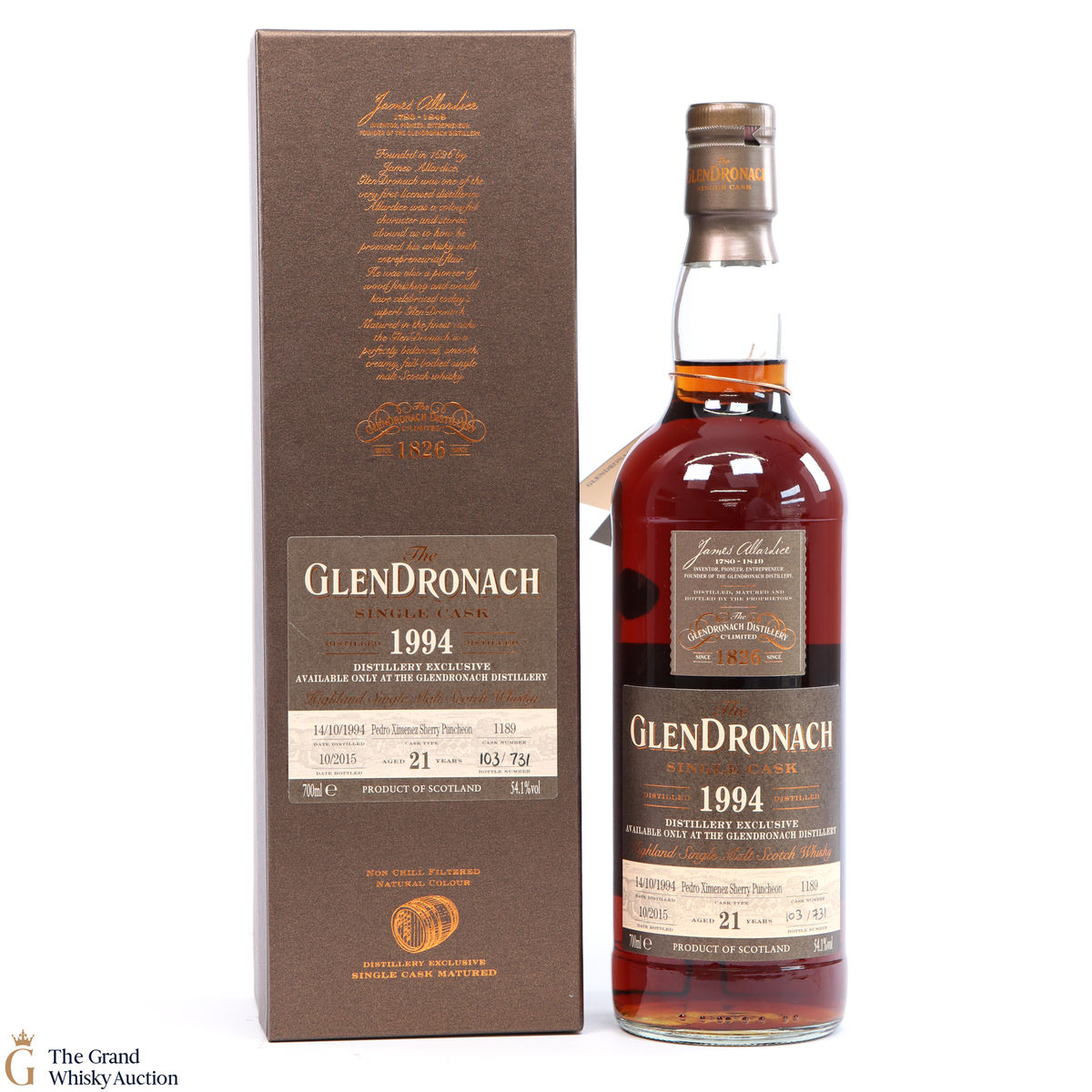 Glendronach - 21 Year Old - 1994 Single PX #1189