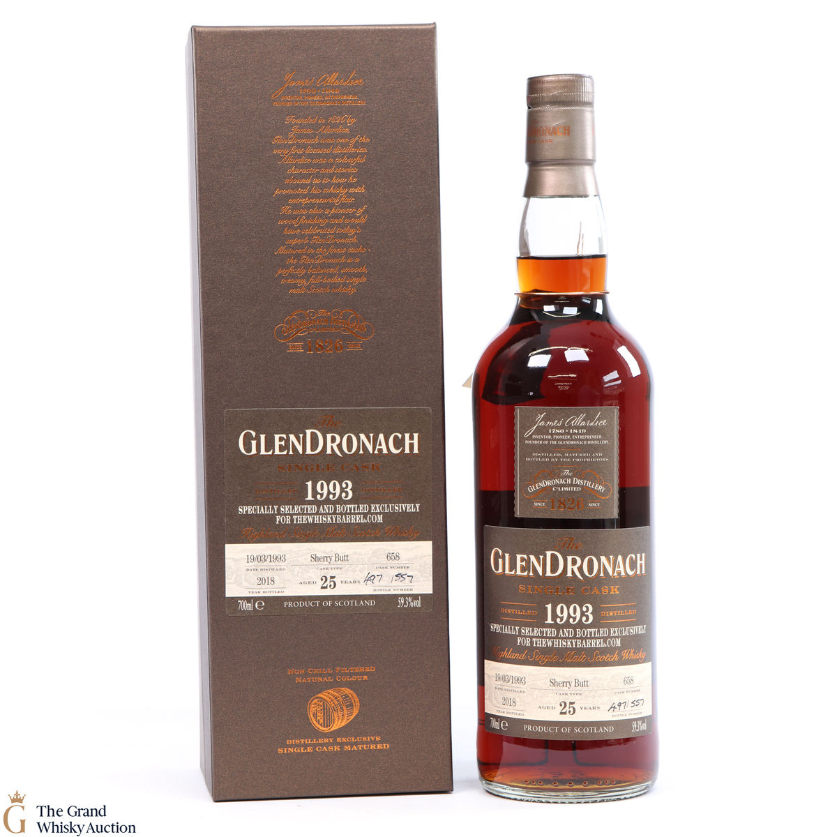 GlenDronach - 25 Year Old - 1993 Sherry Butt #658
