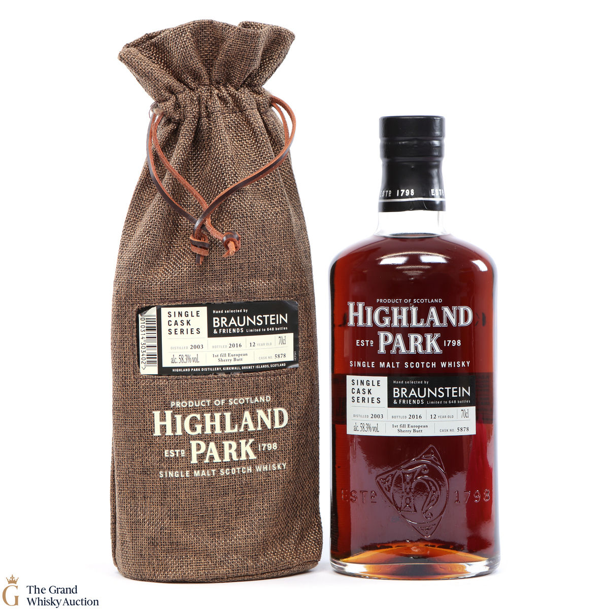 Highland Park - 12 Year Old 2003 Single Cask  #5878 Braunstein & Friends